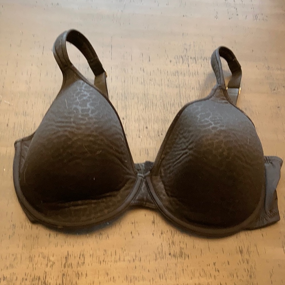 Natori 36DDD black cheetah print underwire bra